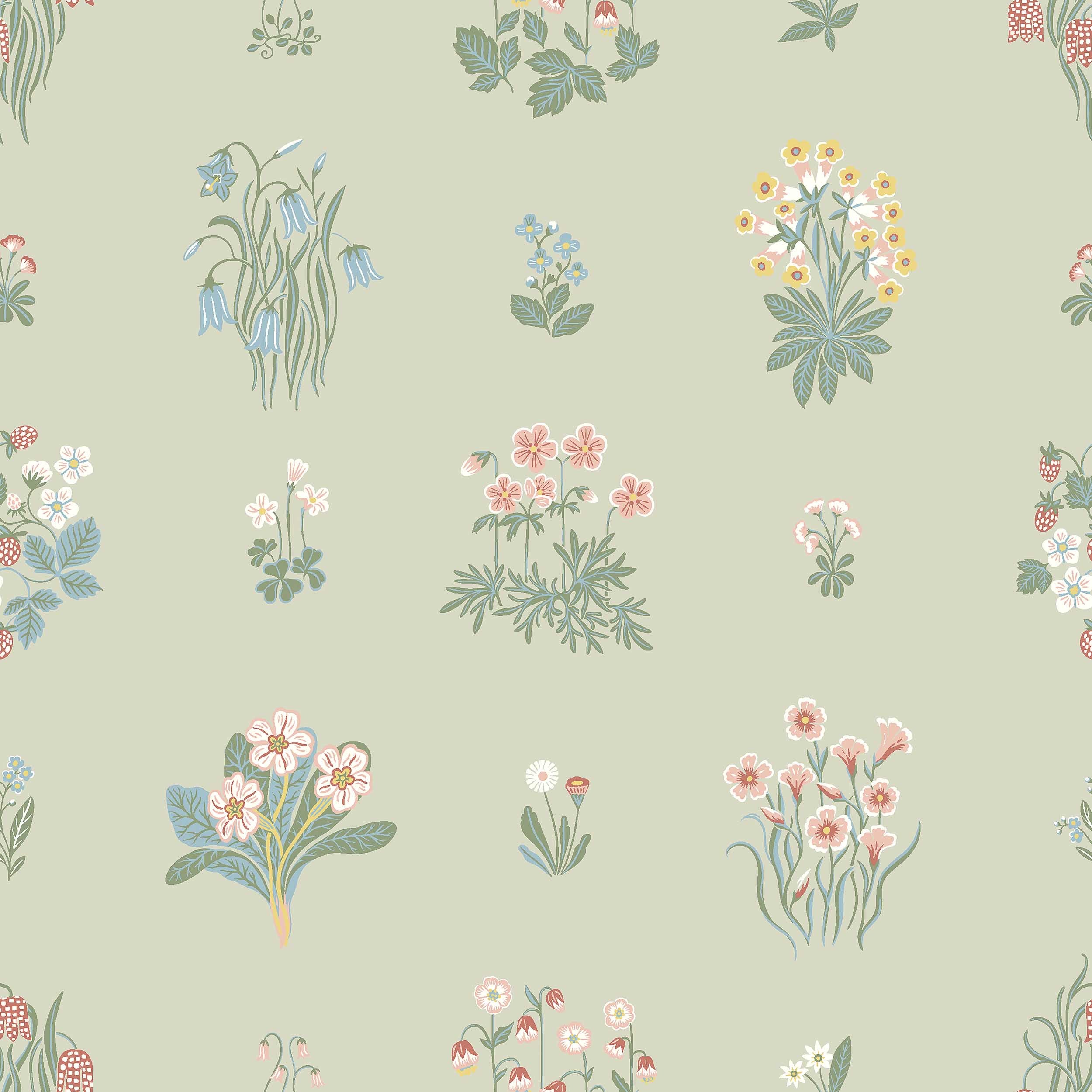 Ängsflora, grön