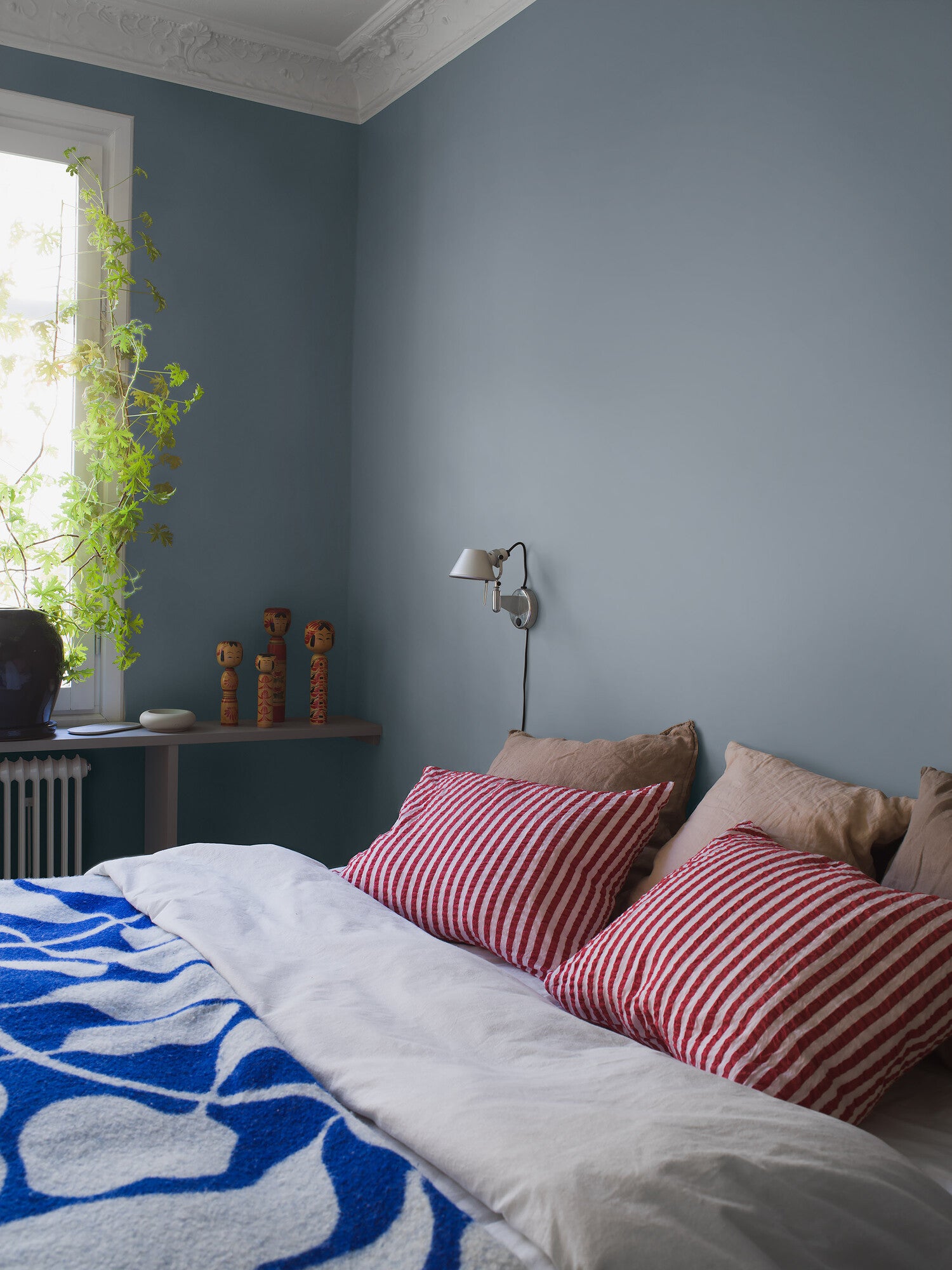 Luna Blue, blå 7561 tapet