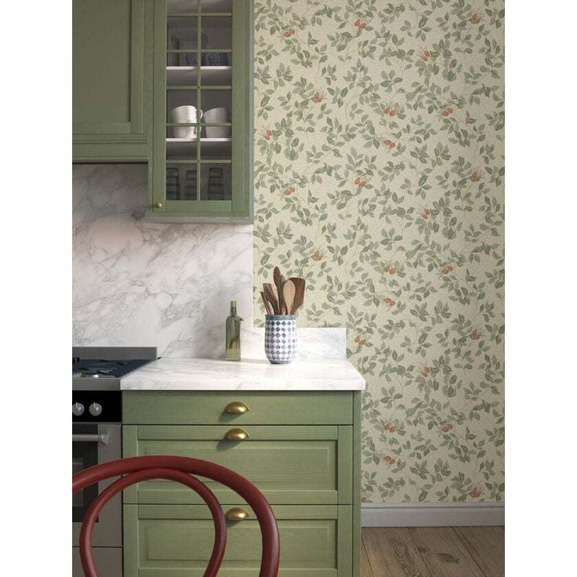 Tapet Duro Nora QuickUp Beige/Grön