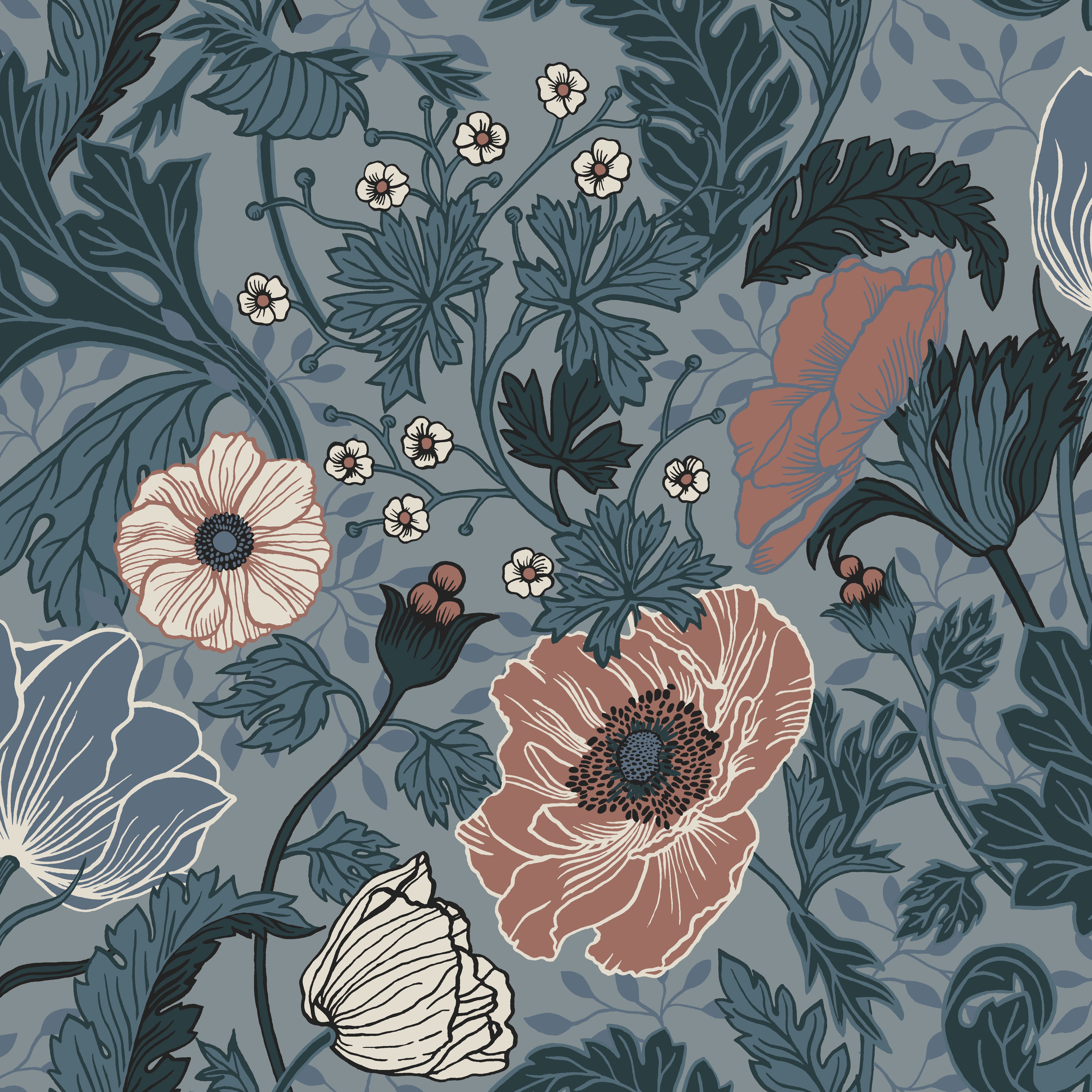 Anemone 33004 tapet