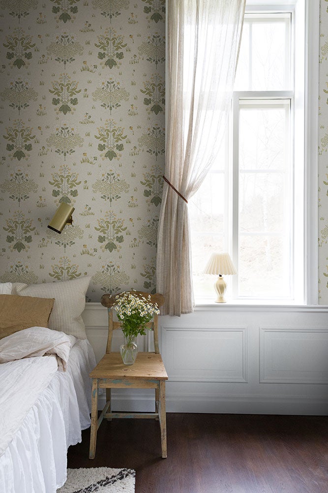 Edla, tapet med mörk kontrast