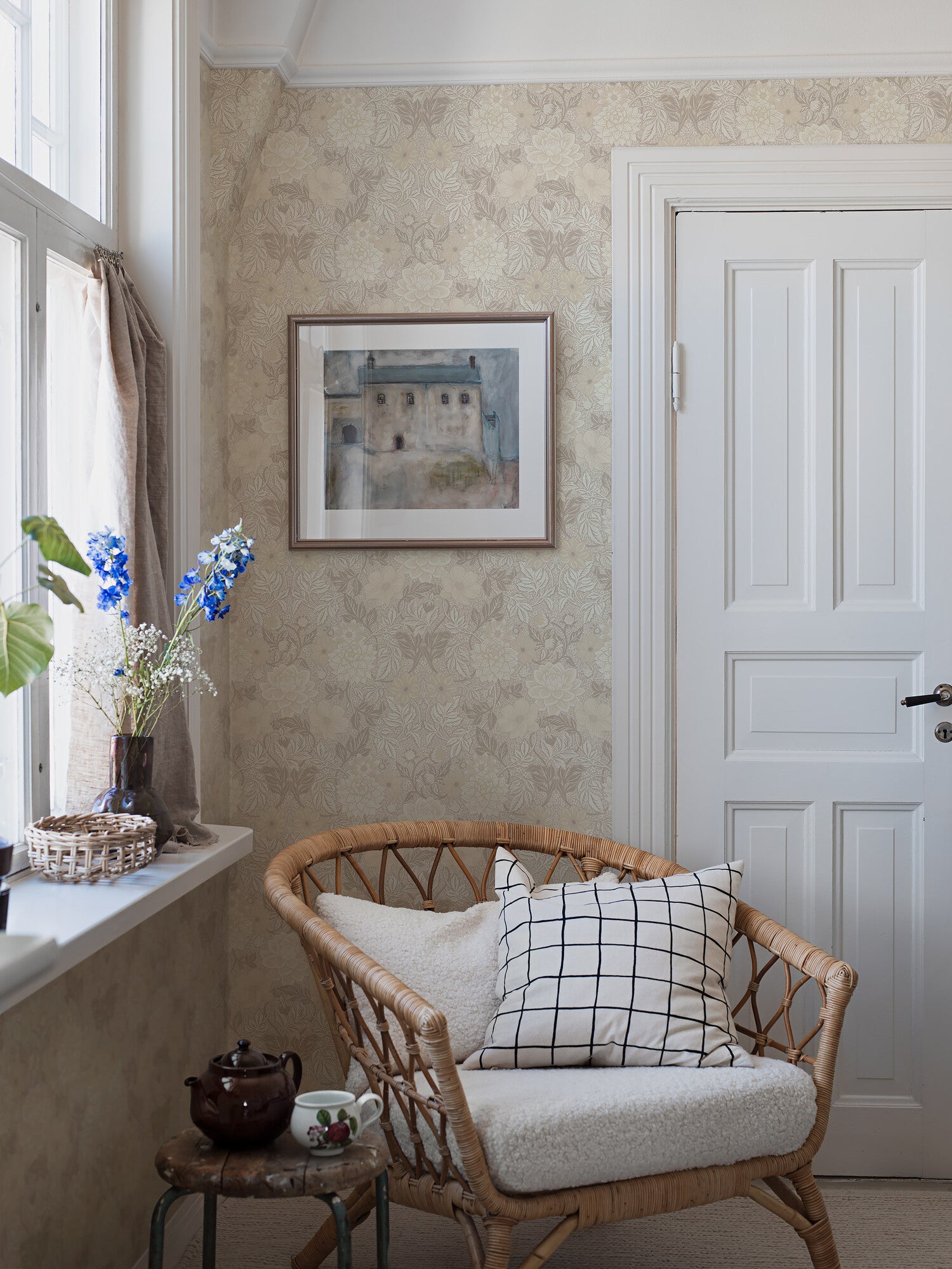 Dahlia Garden, ljusbeige