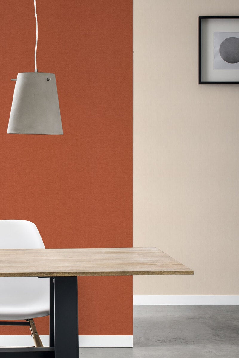 Collage, beige randig tapet