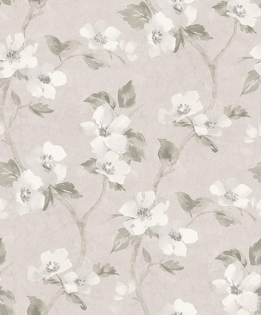 Helen´s Flower varm gråbeige botten