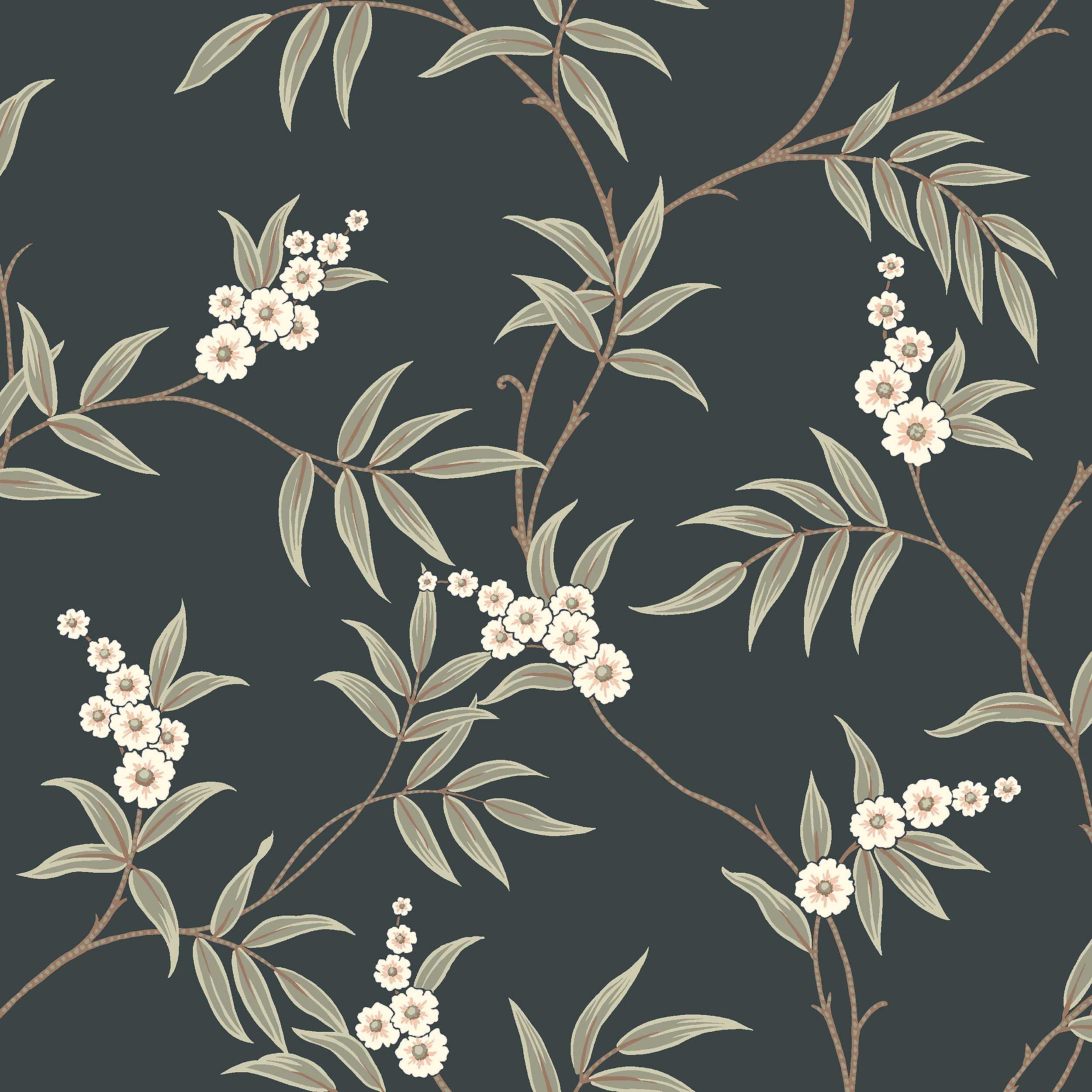 Floral Tree, svart