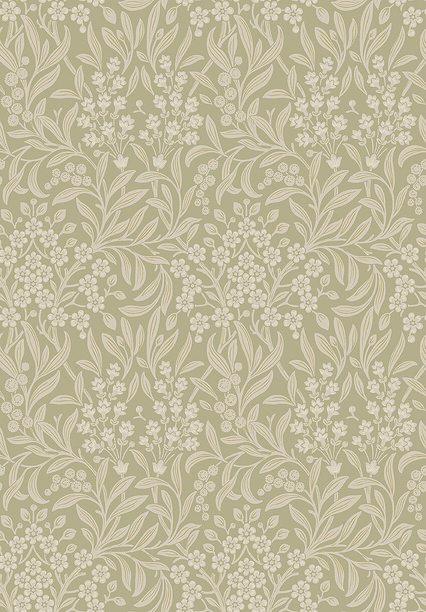 Kryddhyllan, grön tapet