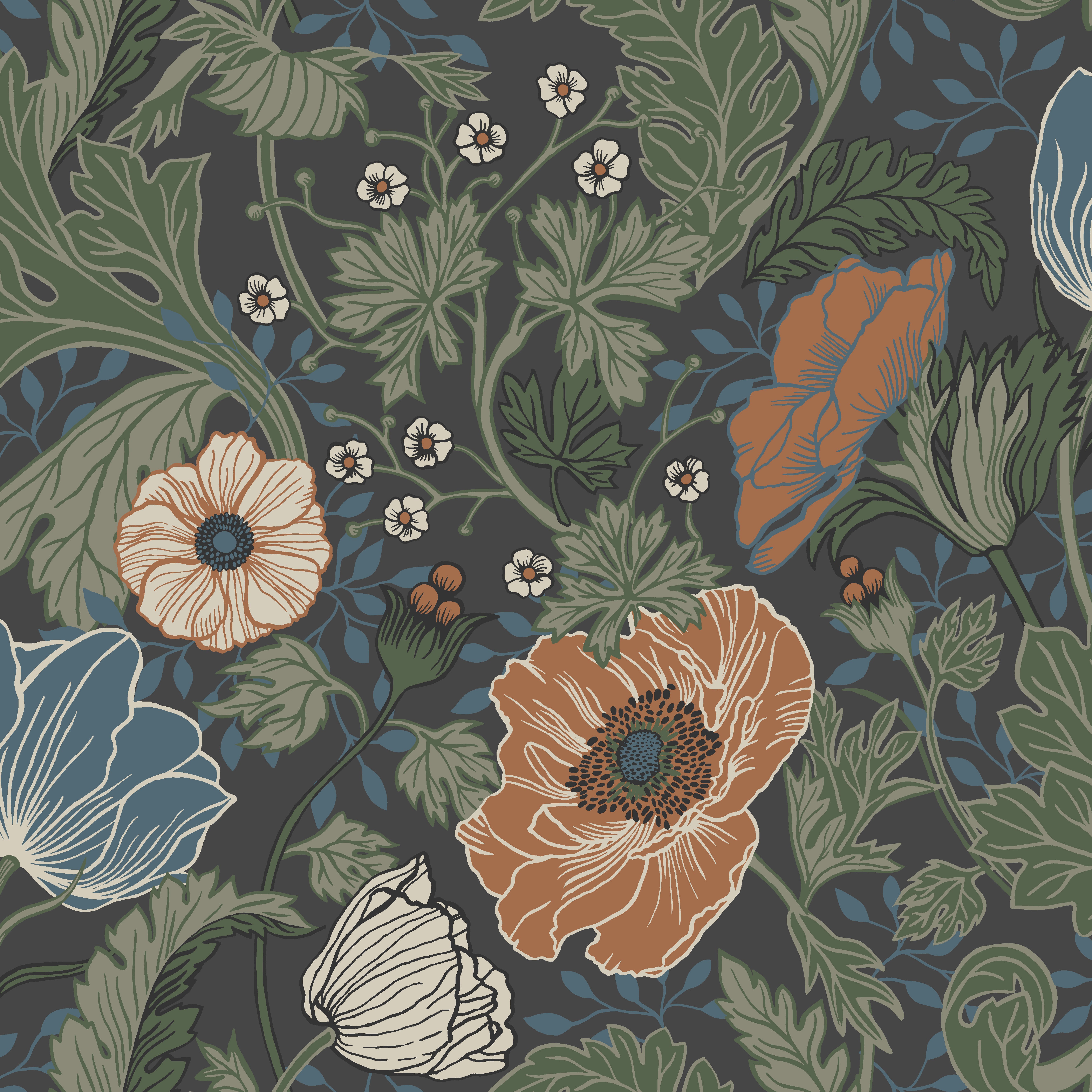 Anemone 33003 tapet