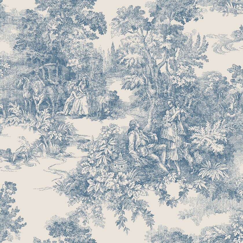 Toile de Jouy, blå