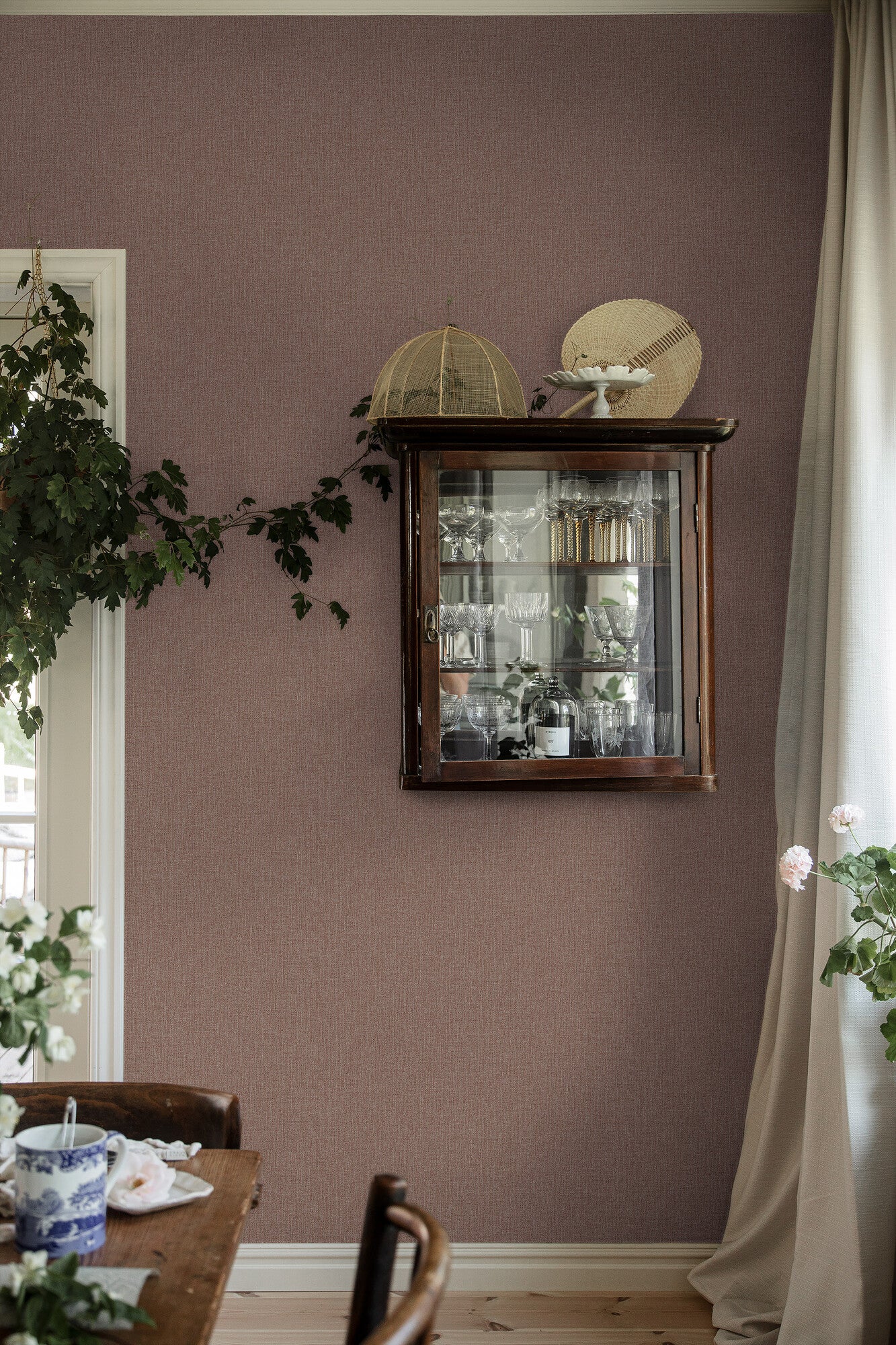 Weavers Wall dämpad nyans av rosarött