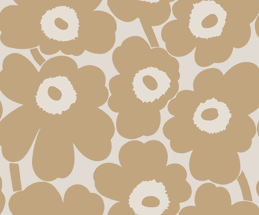 Marimekko Unikko, ljusbrun tapet