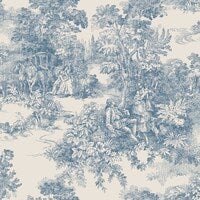 Toile de Jouy, blå
