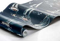 Sailboats, mörkblå