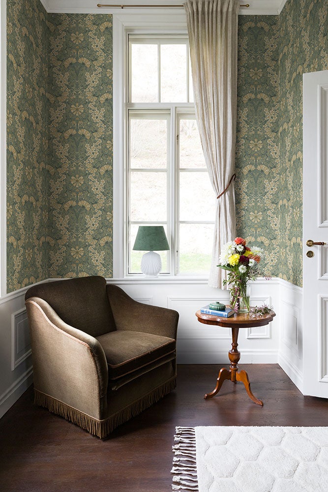 Öjvind, tapet i blågrått