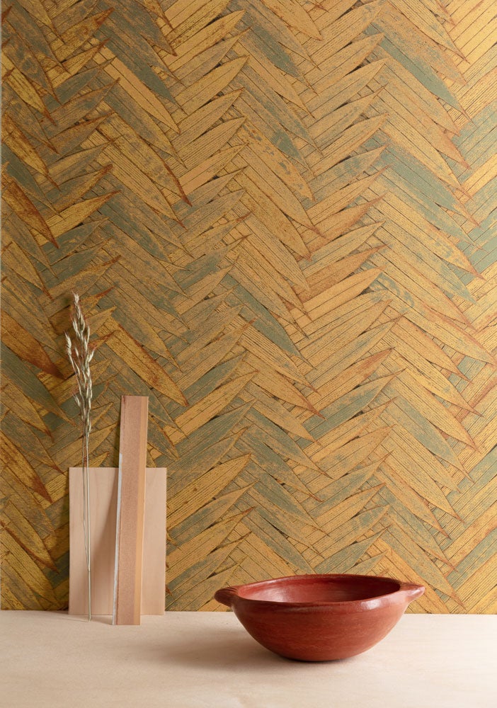 Essence topiara, tapet i brun