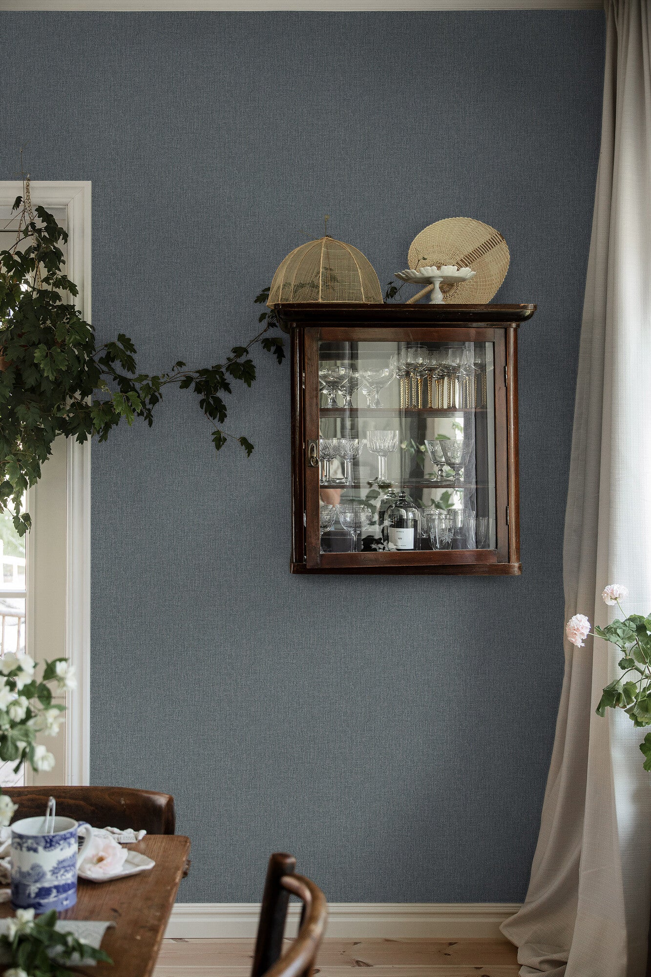 Weavers Wall mellanmörk nyans av blått