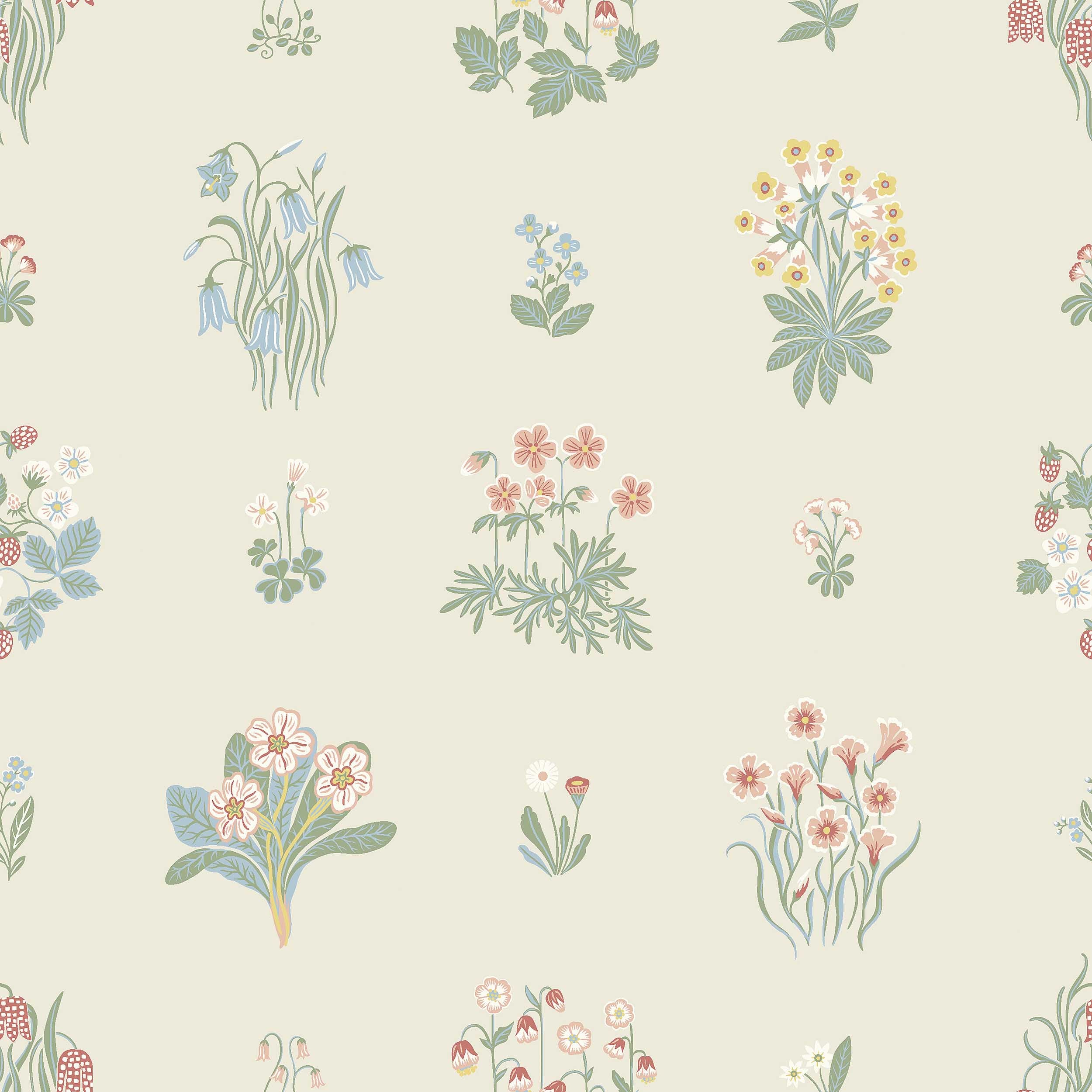 Ängsflora, beige