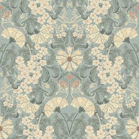 Öjvind, tapet i blått